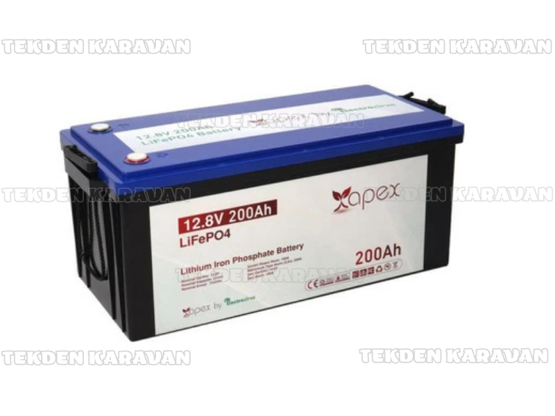Apex 100ah lityum akü lityum akü 100 ah ankara malzeme karavan tekden